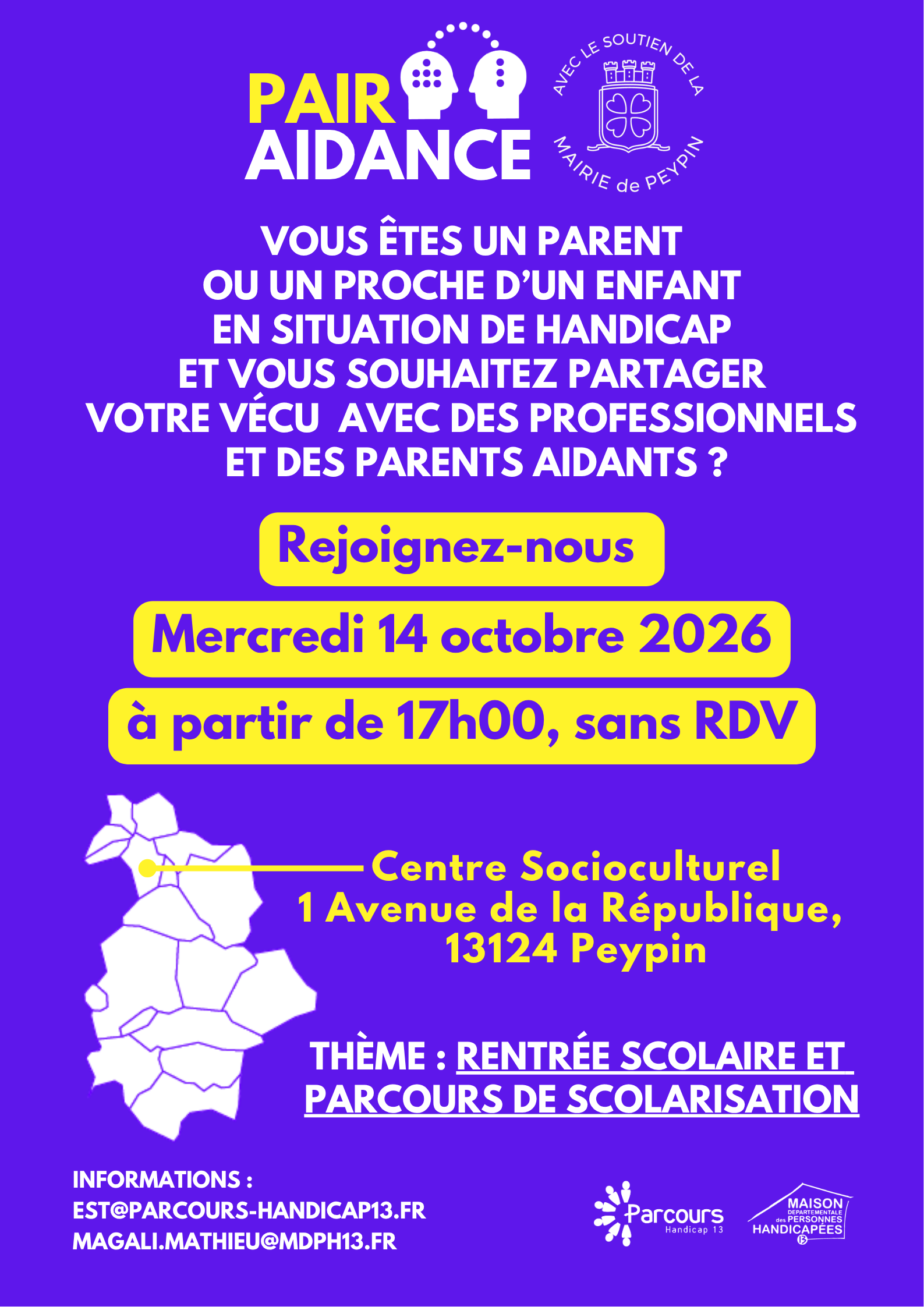 Affiche Rencontres Pair-Aidance